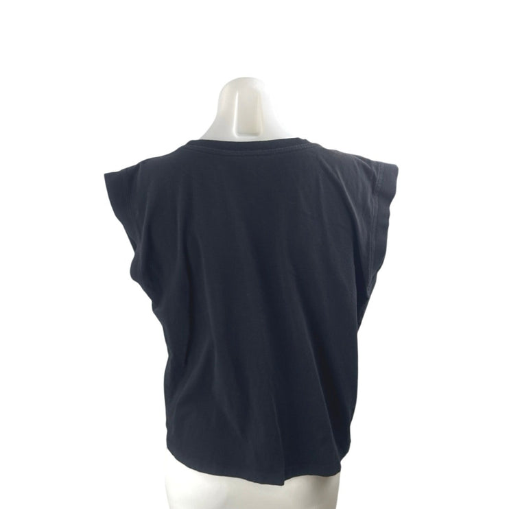 Ann Taylor LOFT Women's Black Sleeveless Basic Casual Muscle Tee Tank Top Size M