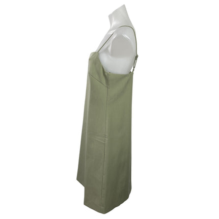 Rue Sophie Women's Sleeveless Green Cami Camisole Square Neck Mini Slip Dress M