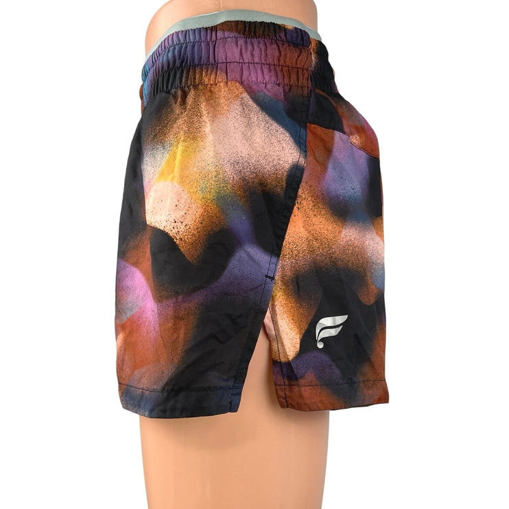 Fabletics Breathe Multicolor Mid-Rise Lightweight Stretch Gym Running Shorts XS