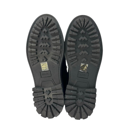 Thursday Everyday Men's Black Leather Lace Up Platform Combat Boots Size 10