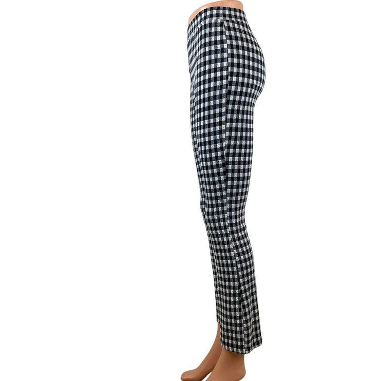 Urban Outfitters Gingham Checkered Black White High Waist Flared Leg Pants- XS