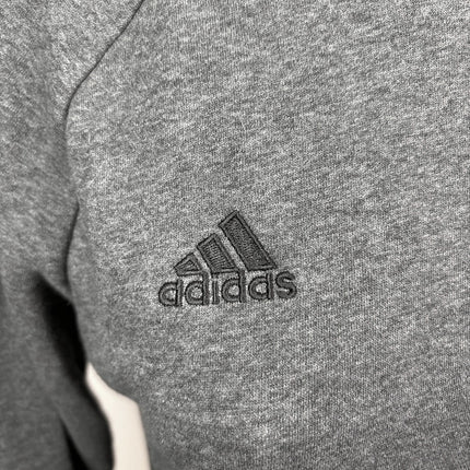 Adidas Womens Core 18 Grey Long Sleeve Pullover Fleece Sweatshirt Sweater Top L